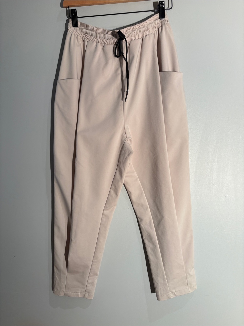 Zoya Cream Beige Pull-On Trouser Jogger Pants Size S